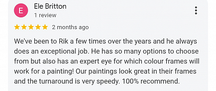 Over 236 reviews on Sheffieldpictureframing.